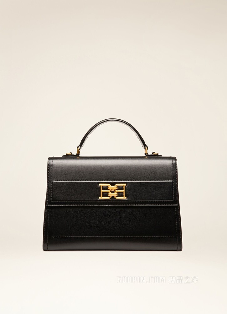 Brettie Medium 黑色皮革手柄包