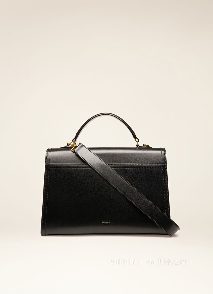 Brettie Medium 黑色皮革手柄包