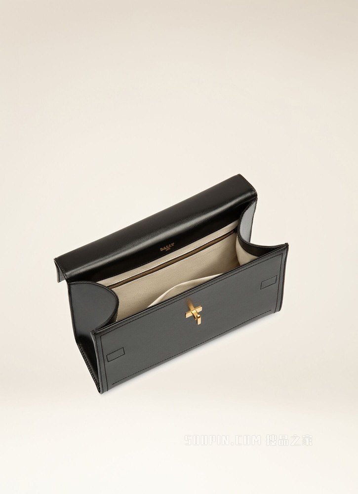 Brettie Medium 黑色皮革手柄包