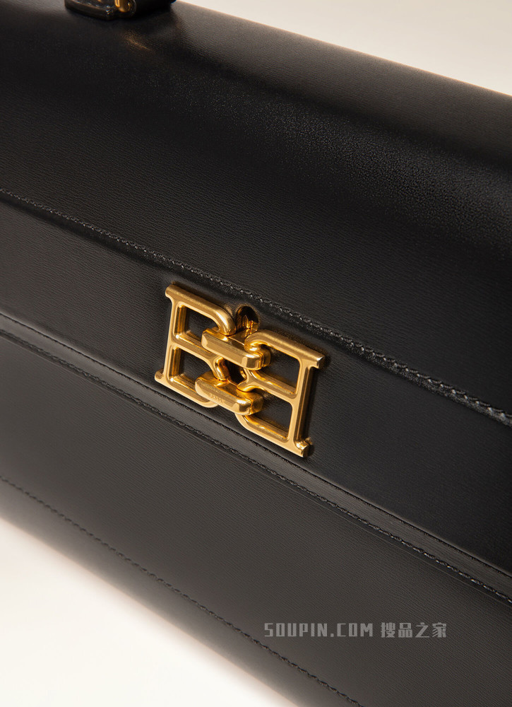 Brettie Medium 黑色皮革手柄包