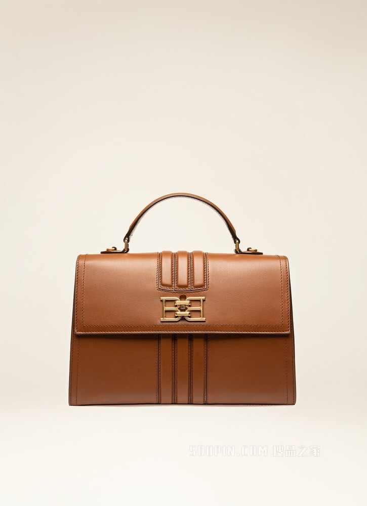 Brettie Medium 古铜色皮革手柄包