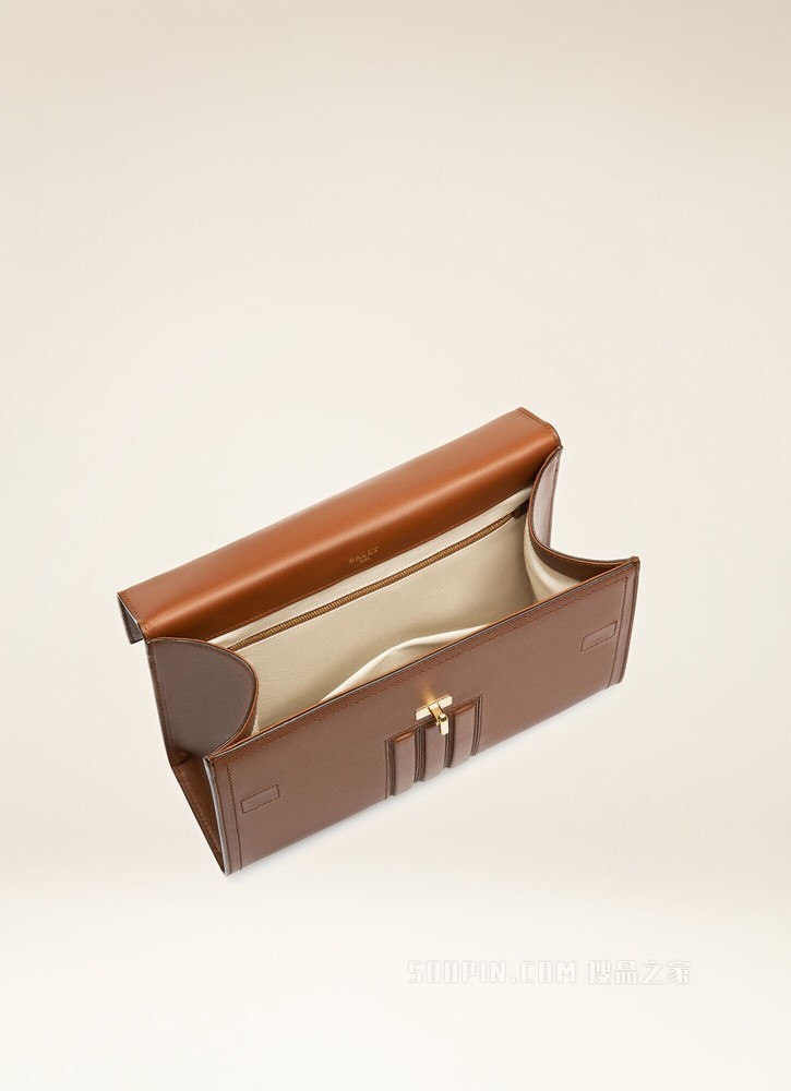 Brettie Medium 古铜色皮革手柄包