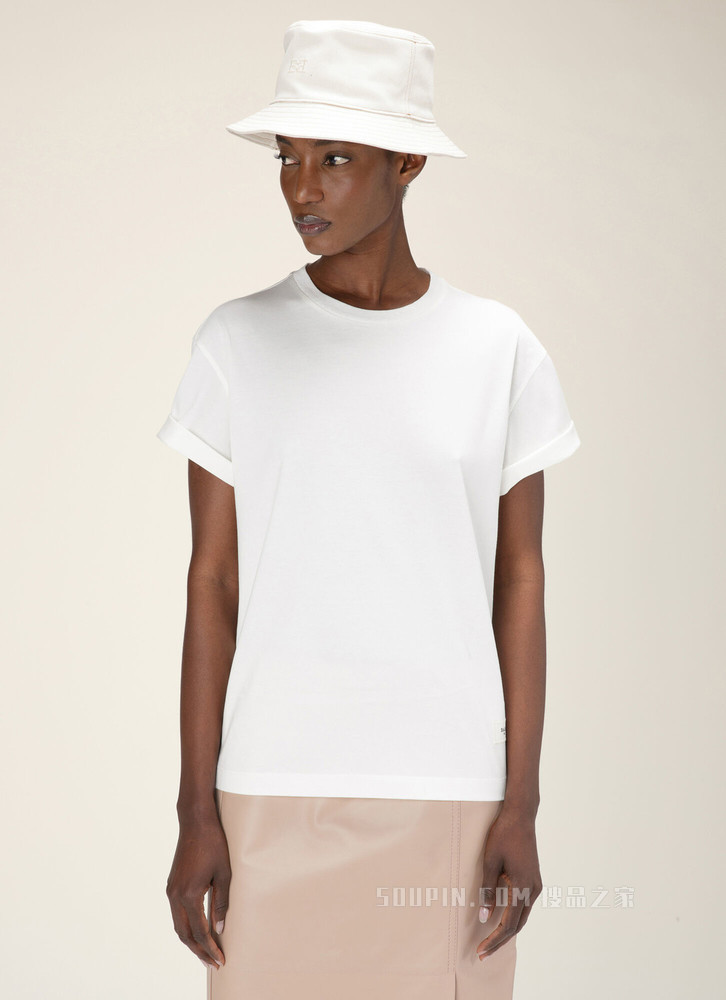 Logo T-shirt 白色棉质上衣
