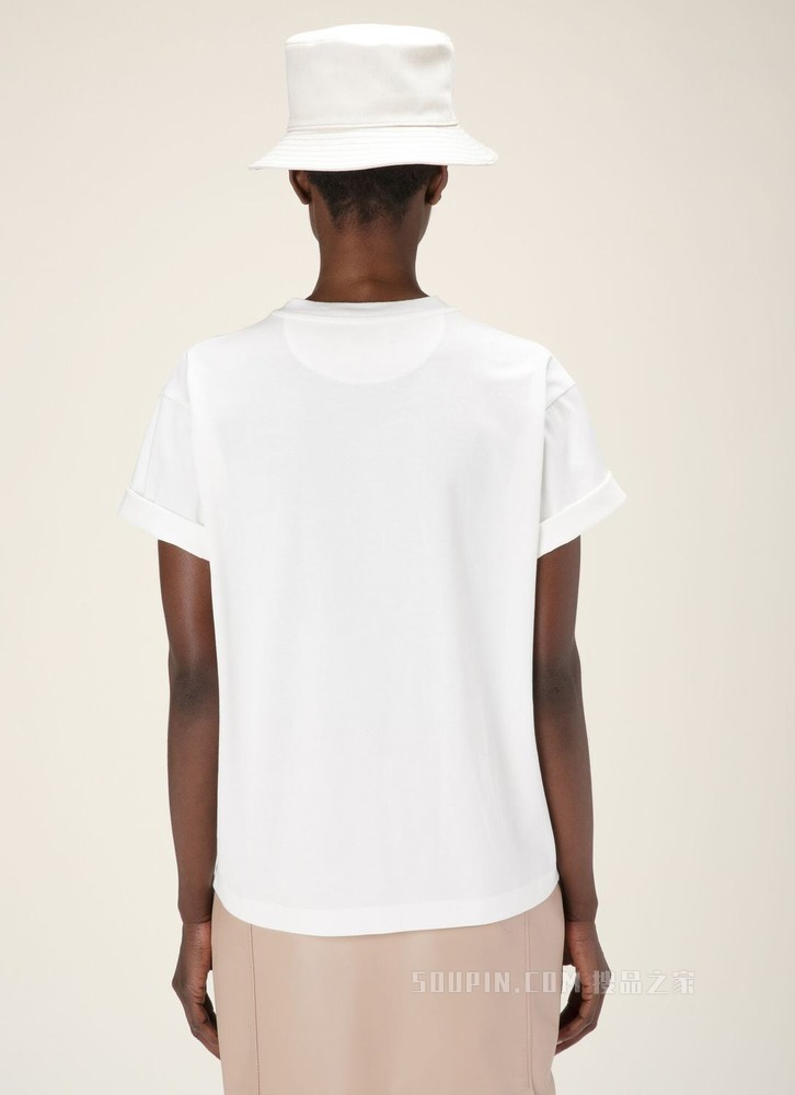 Logo T-shirt 白色棉质上衣