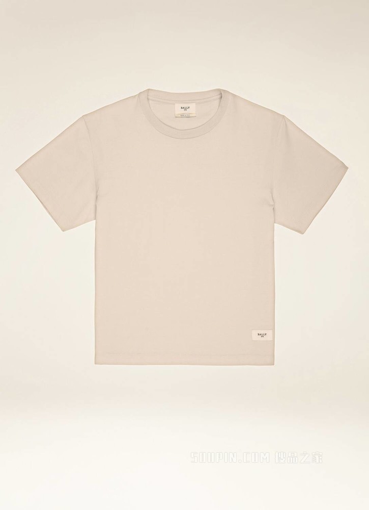 Logo T-shirt 白色棉质上衣