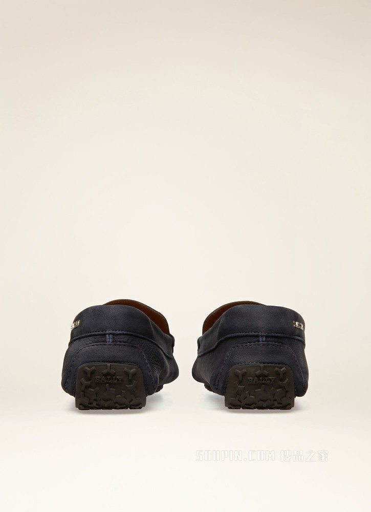 Parsal 海军蓝皮革驾驶鞋