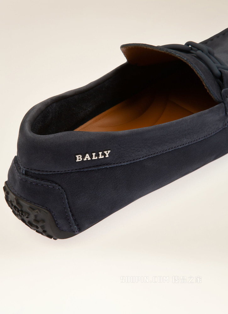 Parsal 海军蓝皮革驾驶鞋