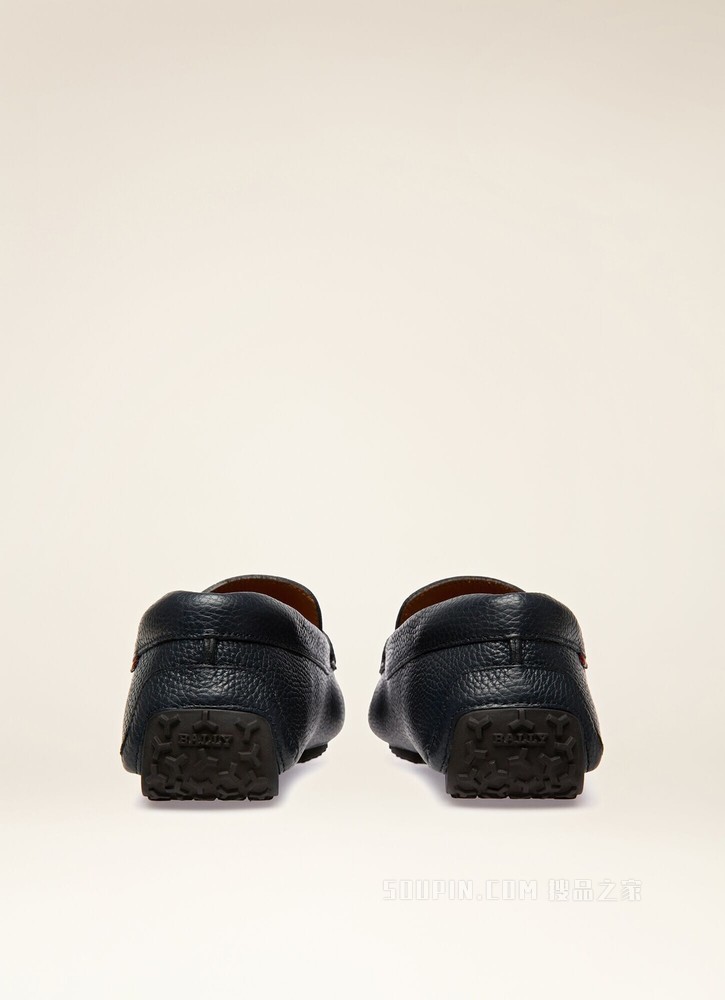 Palsy 海军蓝皮革驾车鞋