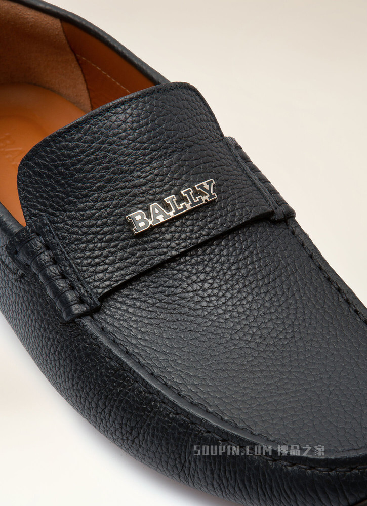 Palsy 海军蓝皮革驾车鞋