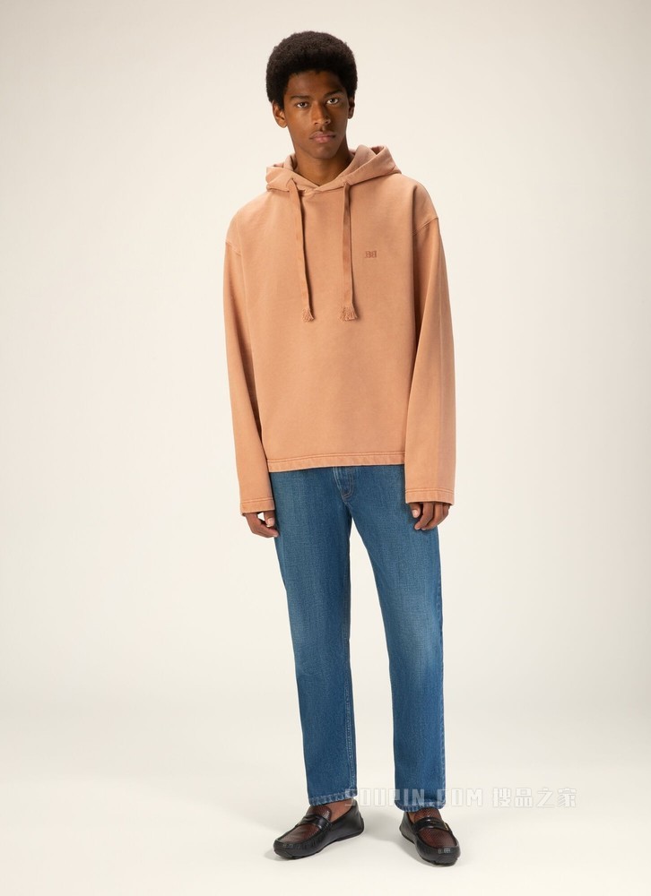 Patrik 棕色拼黑色皮革驾车鞋