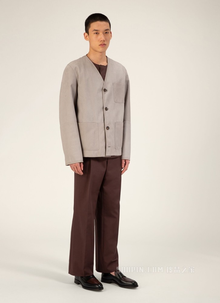 Scardix 黑色拼棕色皮革乐福鞋