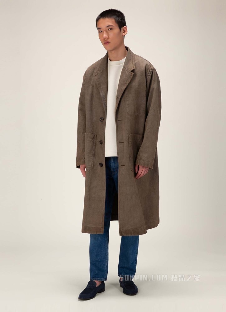 Webb 海军蓝皮革乐福鞋