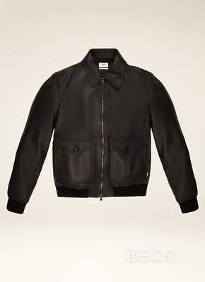 Shirt Collar Jacket 黑色皮革外套