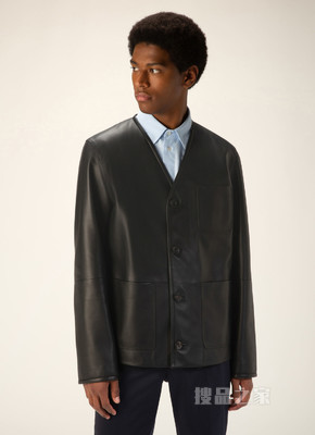 Soft Leather Jacket 黑色皮革外套