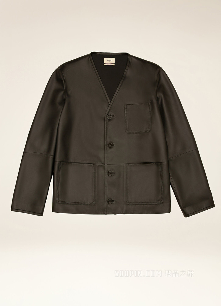 Soft Leather Jacket 黑色皮革外套