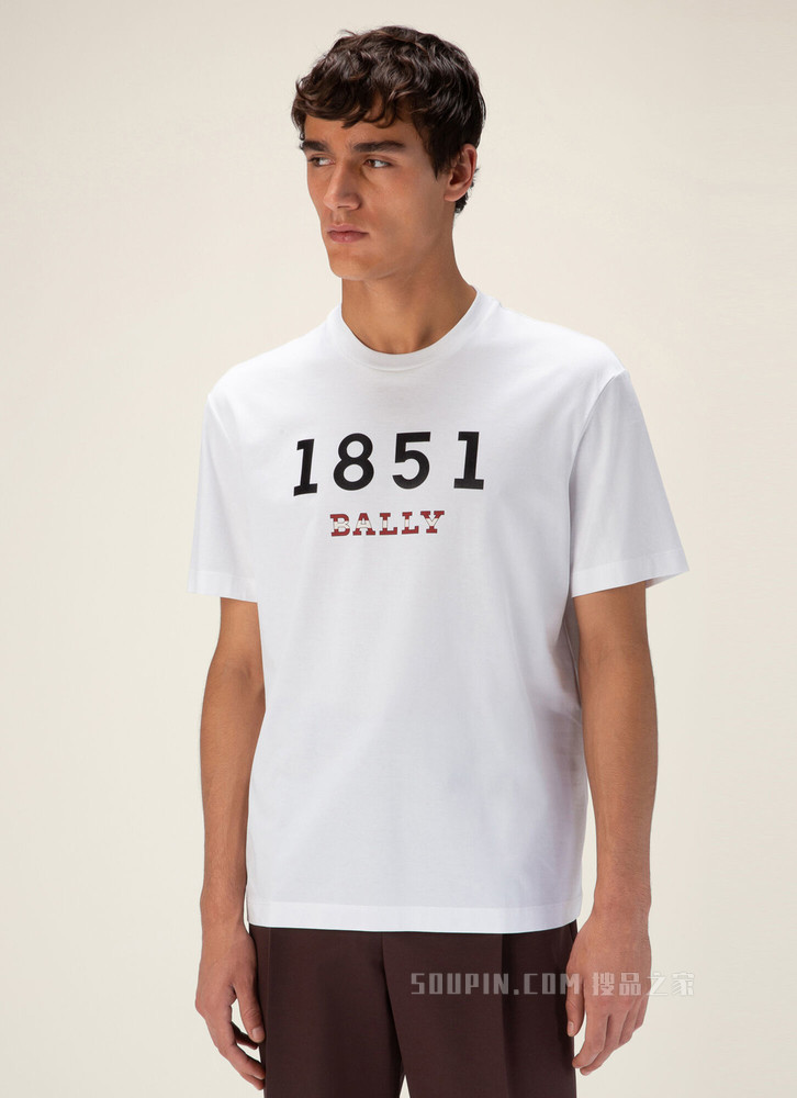 1851 T 恤 白色棉质上衣