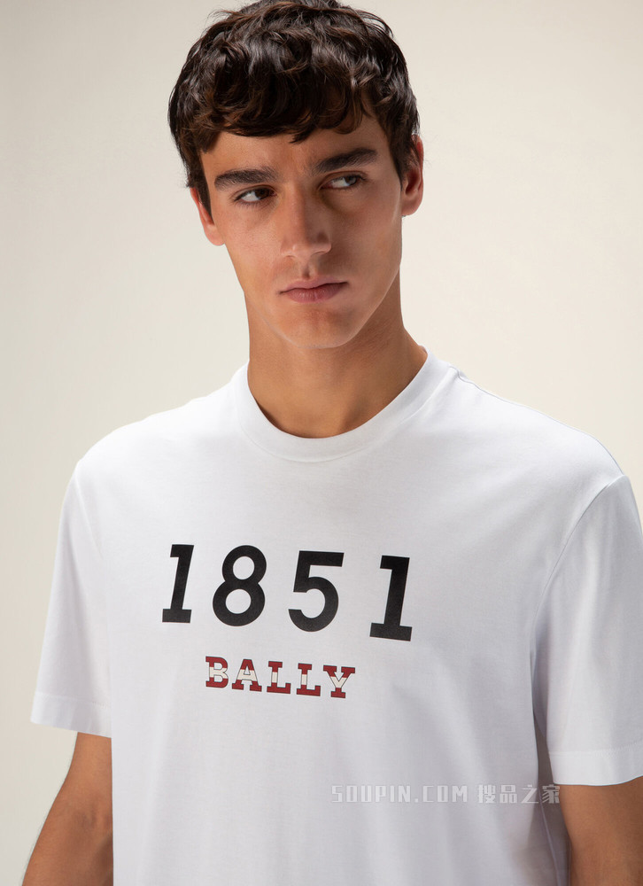 1851 T 恤 白色棉质上衣