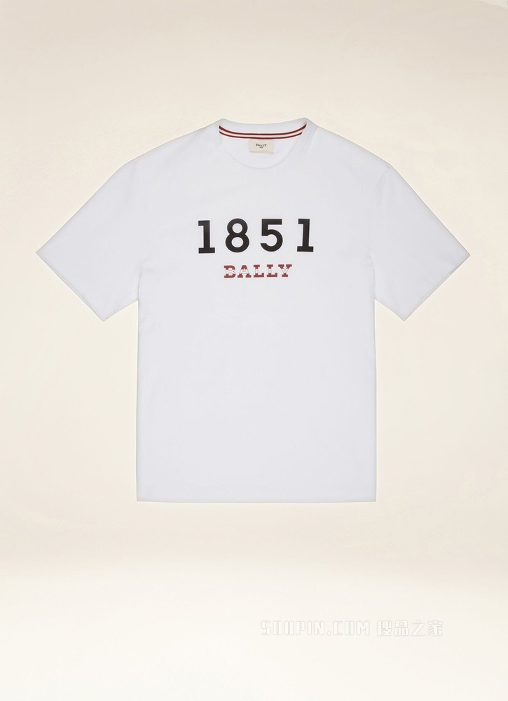 1851 T 恤 白色棉质上衣