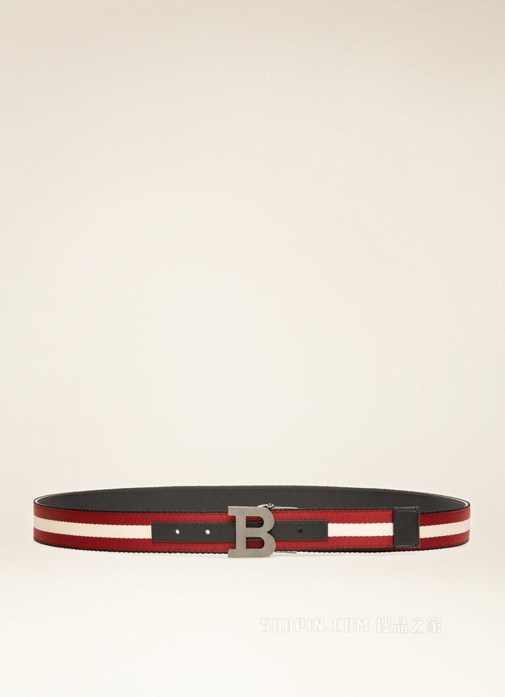 B Buckle 35 毫米黑色合成织物腰带