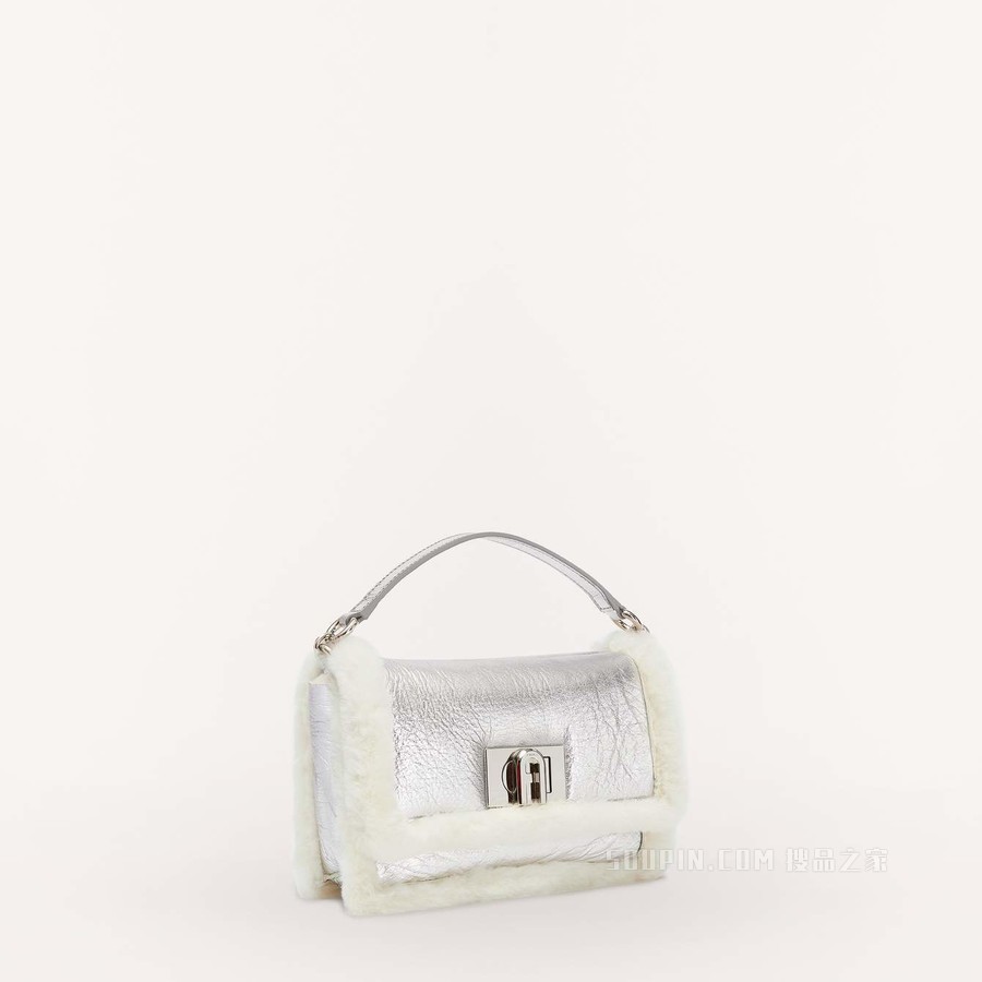 斜挎包 迷你款 White Cotton Furla 1927 Soft
