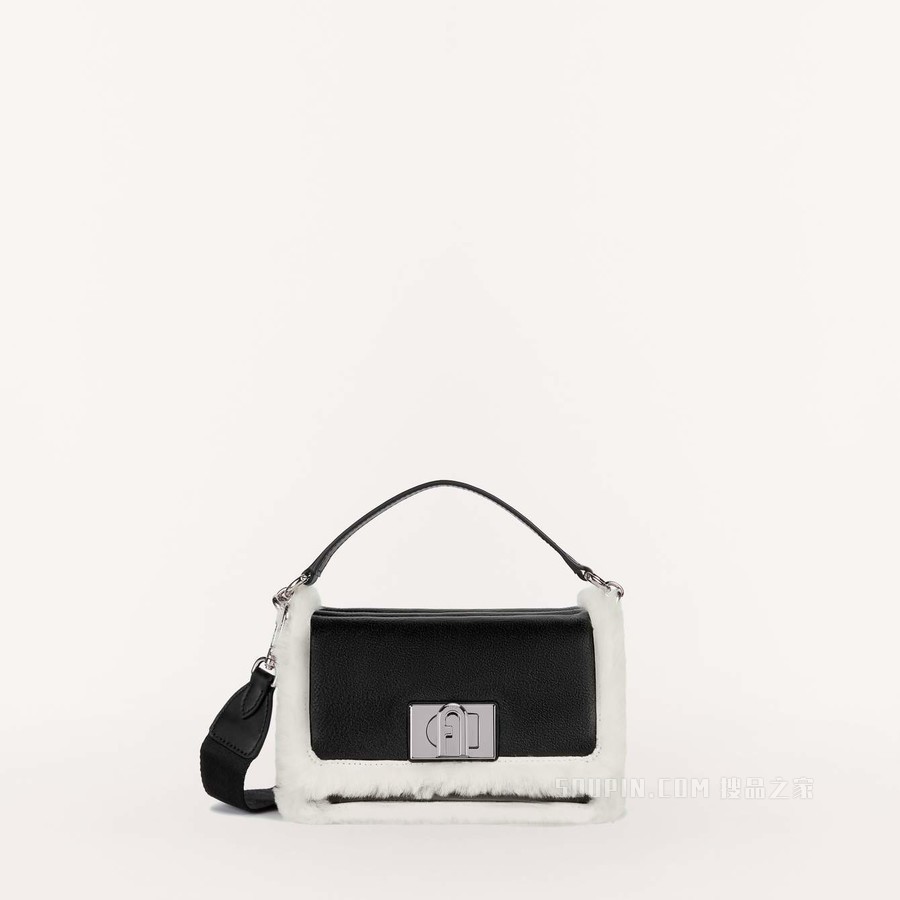 斜挎包 迷你款 White Cotton Furla 1927 Soft