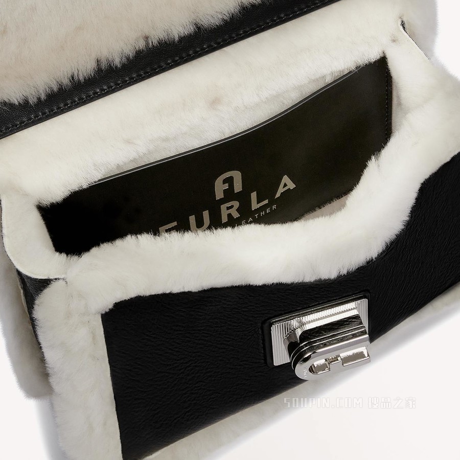 斜挎包 迷你款 White Cotton Furla 1927 Soft