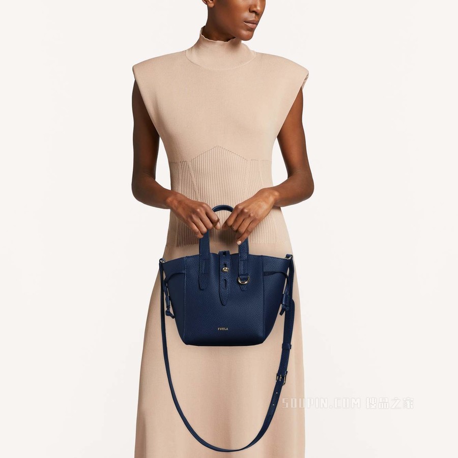 托特包 迷你款 Blu D (Blue) Furla Net