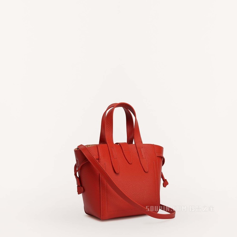 托特包 迷你款 Tangerine (Orange) Furla Net