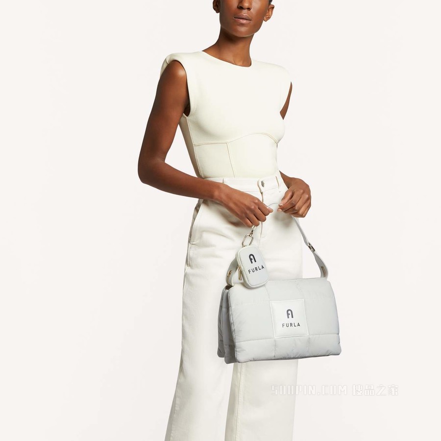 中号单肩包 Talco H (White) Furla Piuma