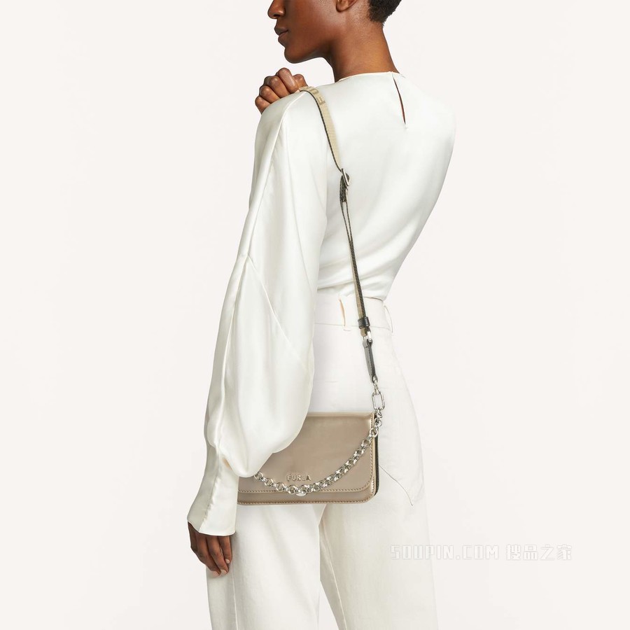 单肩包 迷你款 Taupe Metal Furla Splendida
