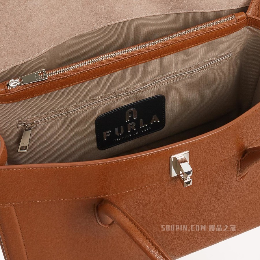 中号大手袋 Cognac H Furla Villa