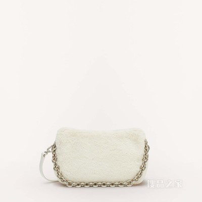 小号单肩包 White Cotton Furla Moon