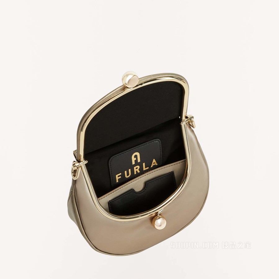 斜挎包 迷你款 Taupe Metal Furla Portagioia