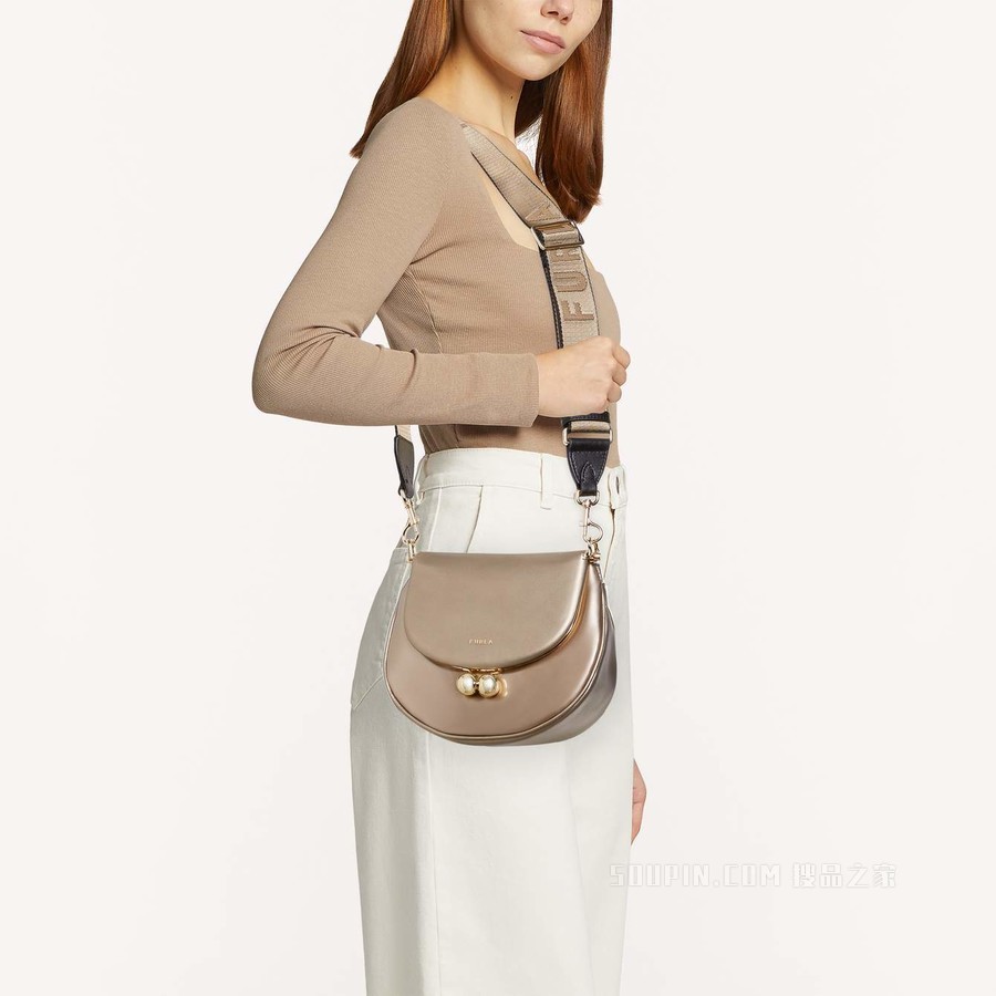 斜挎包 迷你款 Taupe Metal Furla Portagioia
