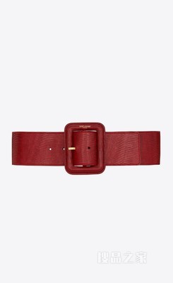 蜥蜴纹压印皮革包覆搭扣束腰腰带