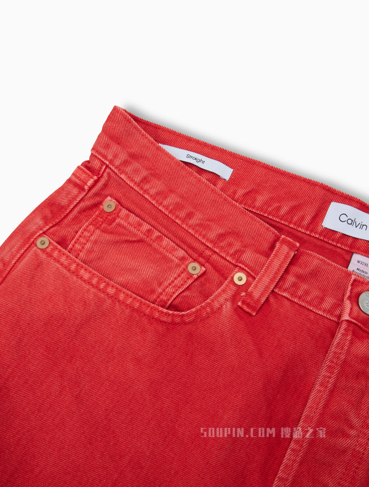 【简约系列】Calvin Klein 22春夏新品男女款经典宽松直筒纯棉牛仔裤40661ST