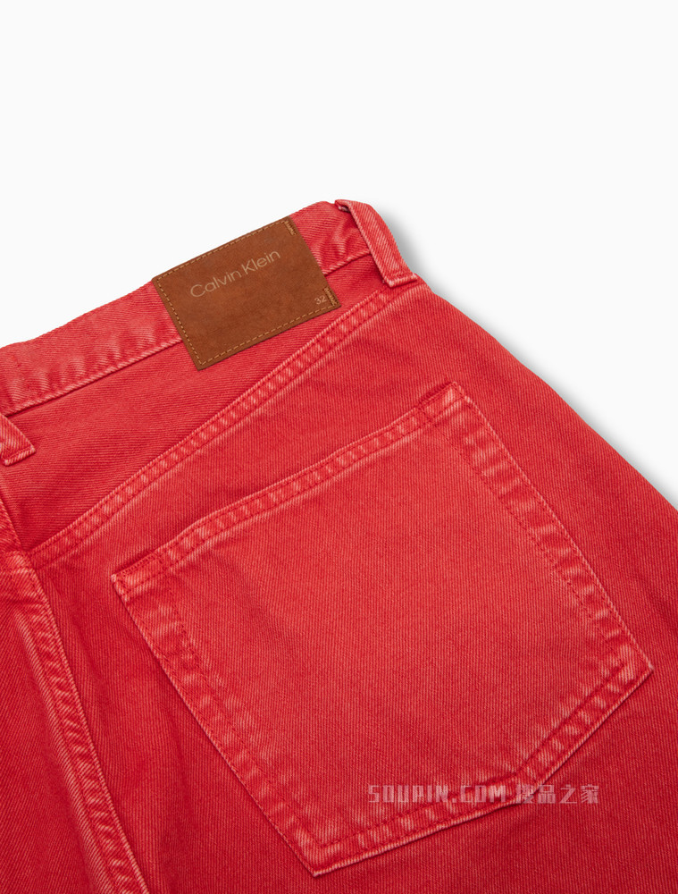 【简约系列】Calvin Klein 22春夏新品男女款经典宽松直筒纯棉牛仔裤40661ST