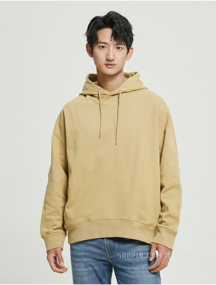 【简约系列】Calvin Klein 22春夏新品男女同款简约LOGO抽绳连帽卫衣40630ST