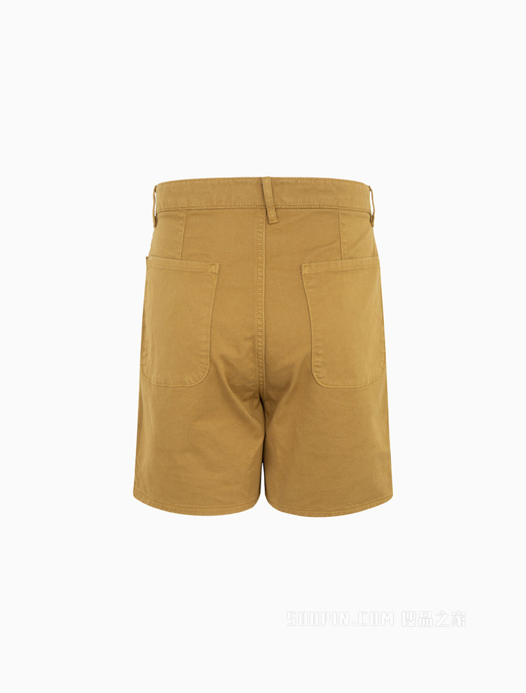 【简约系列】Calvin Klein 22春夏新品男女同款铆钉扣直筒休闲短裤40666ST