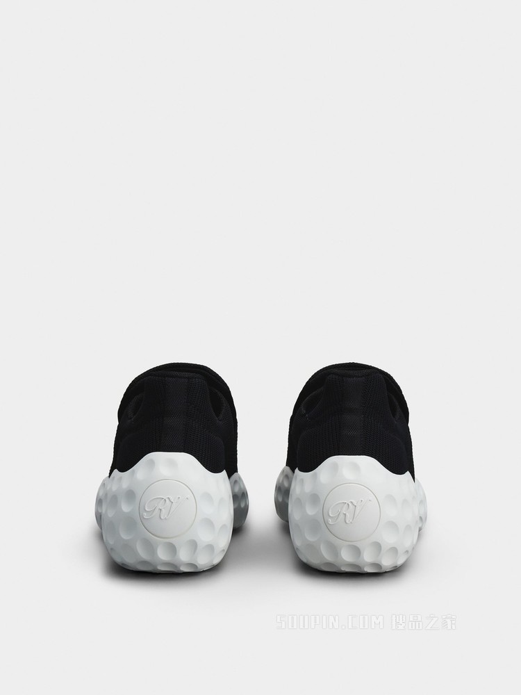 Viv' Run Moonlight 钻扣织物运动鞋 黑色