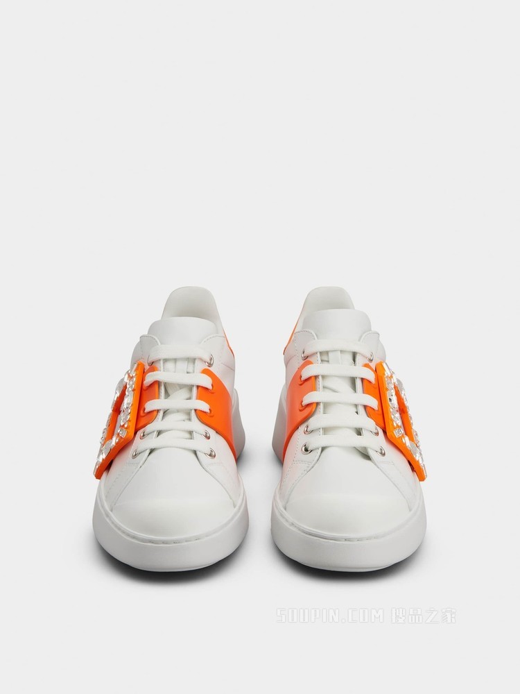 Viv' Skate 钻扣皮革运动鞋 彩色