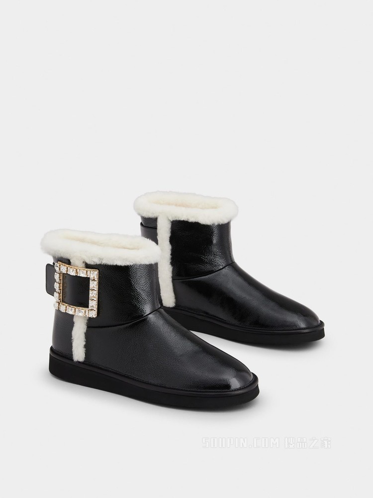 Viv' Snow Strass Buckle 钻扣踝靴 彩色