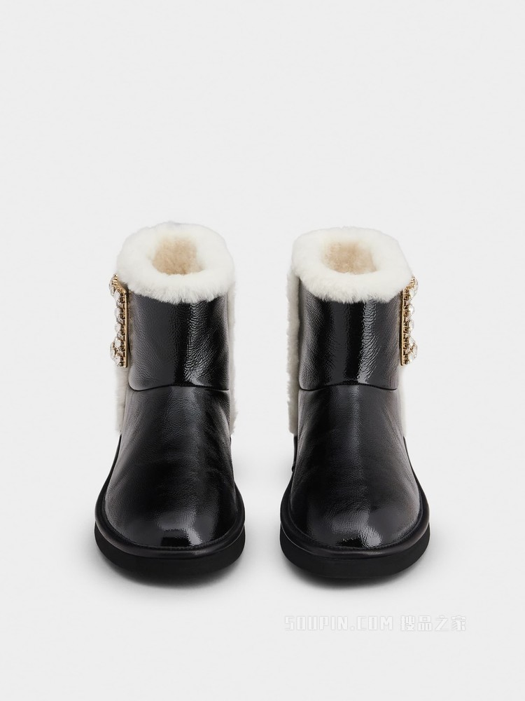 Viv' Snow Strass Buckle 钻扣踝靴 彩色