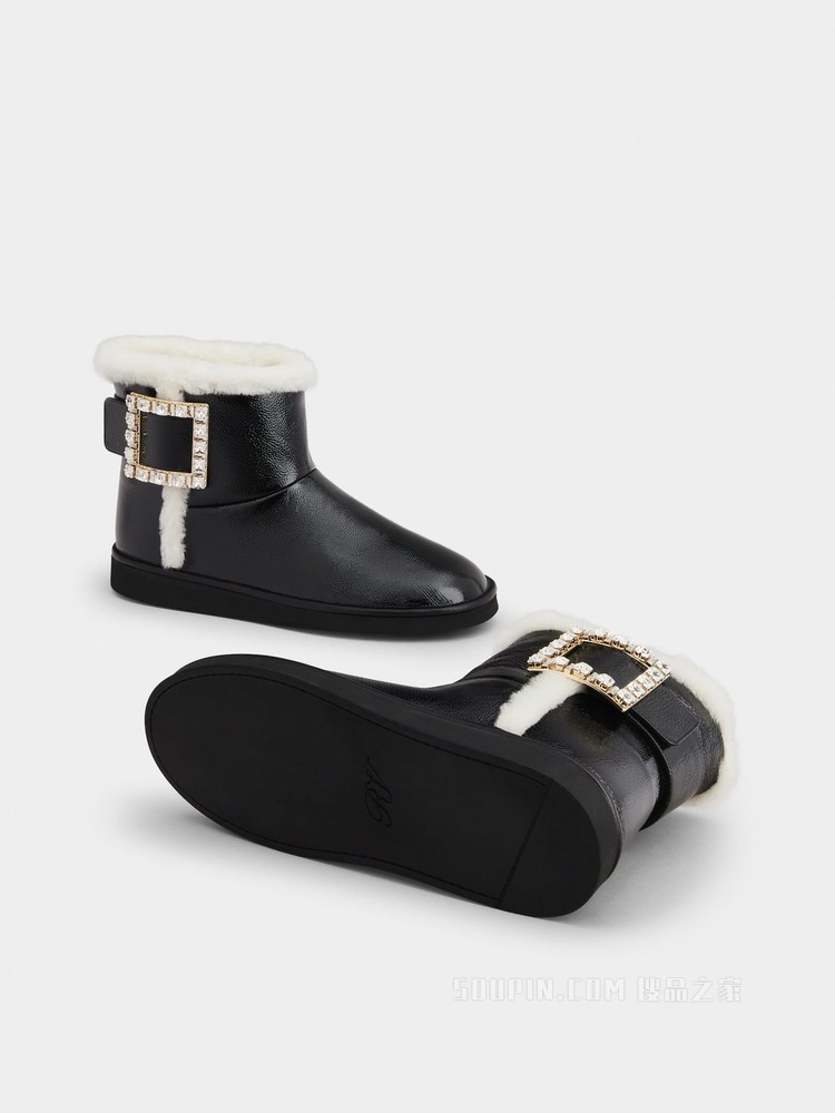 Viv' Snow Strass Buckle 钻扣踝靴 彩色