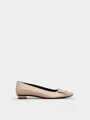 Belle Vivier 漆皮单鞋 米黄色