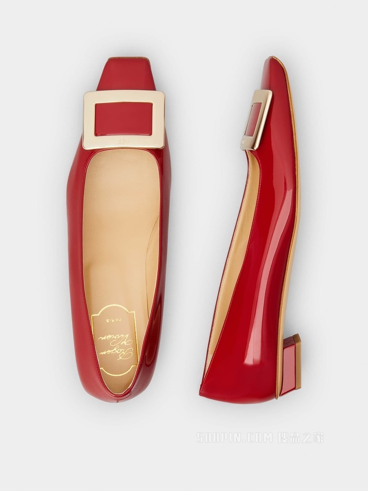 Belle Vivier 漆皮单鞋 红色