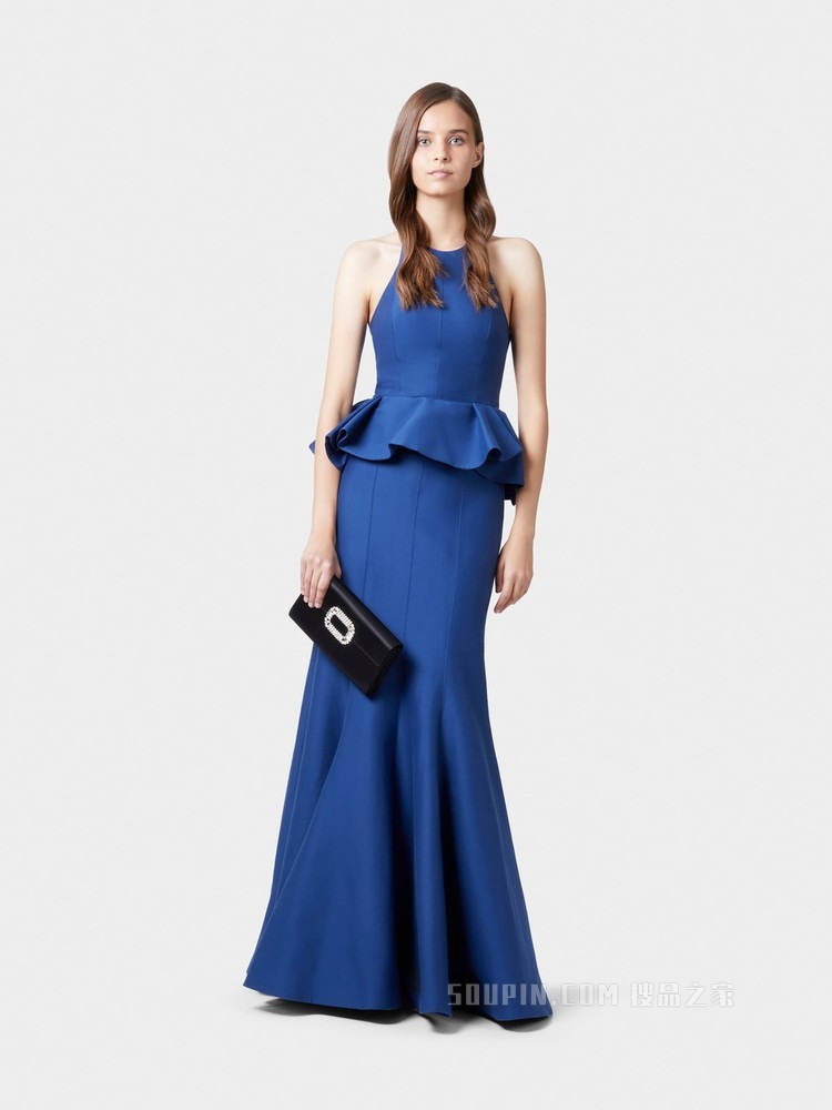 丝缎信封手包 黑色