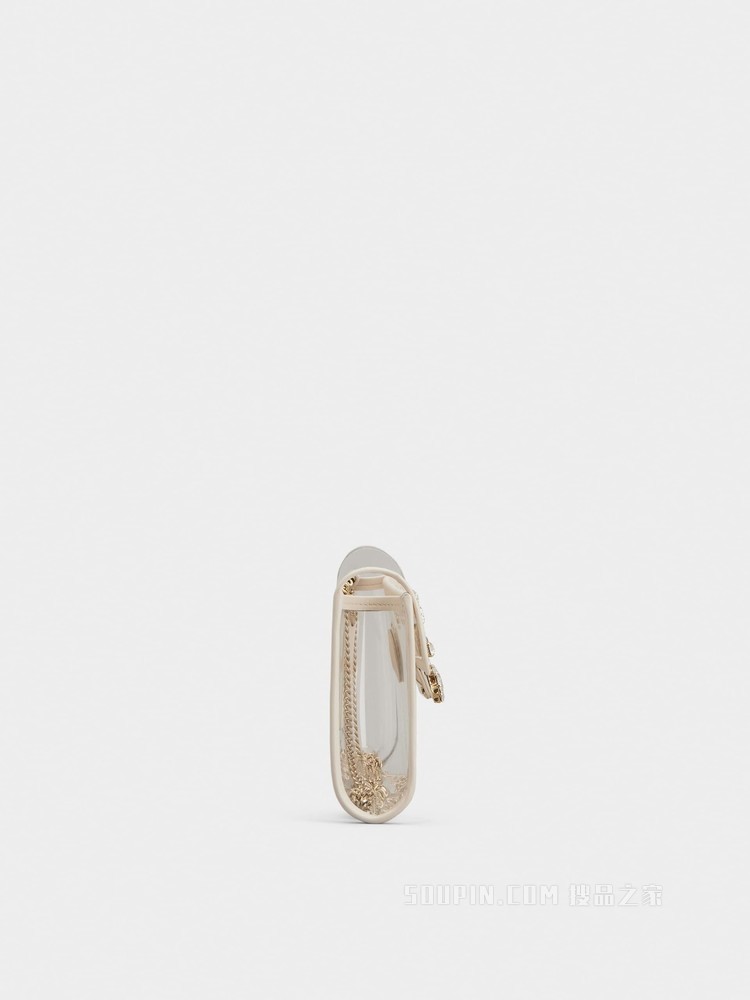 Broche Vivier钻扣PVC手拿包 彩色