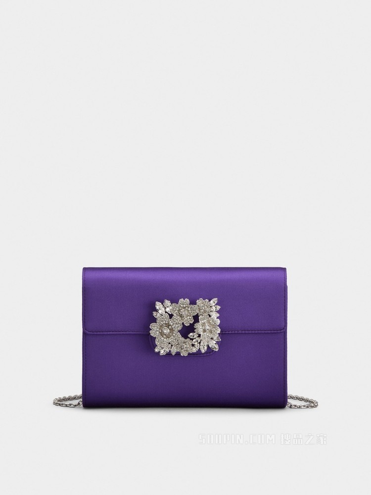 RV Bouquet 钻扣迷你手包 紫色