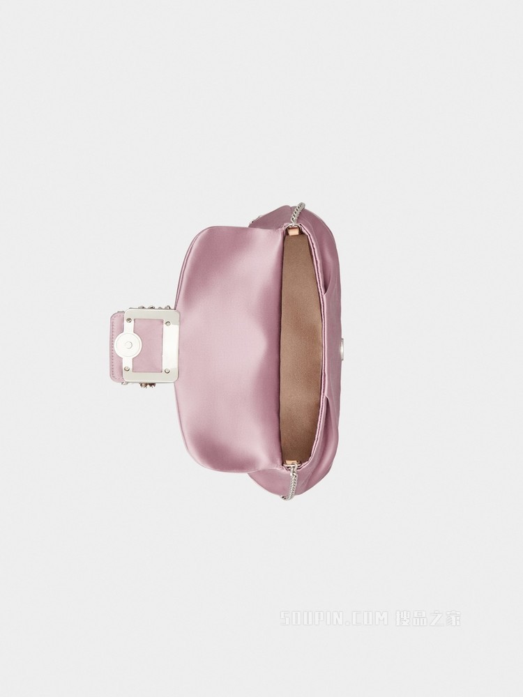 RV Bouquet 丝缎钻扣迷你水桶包 粉色